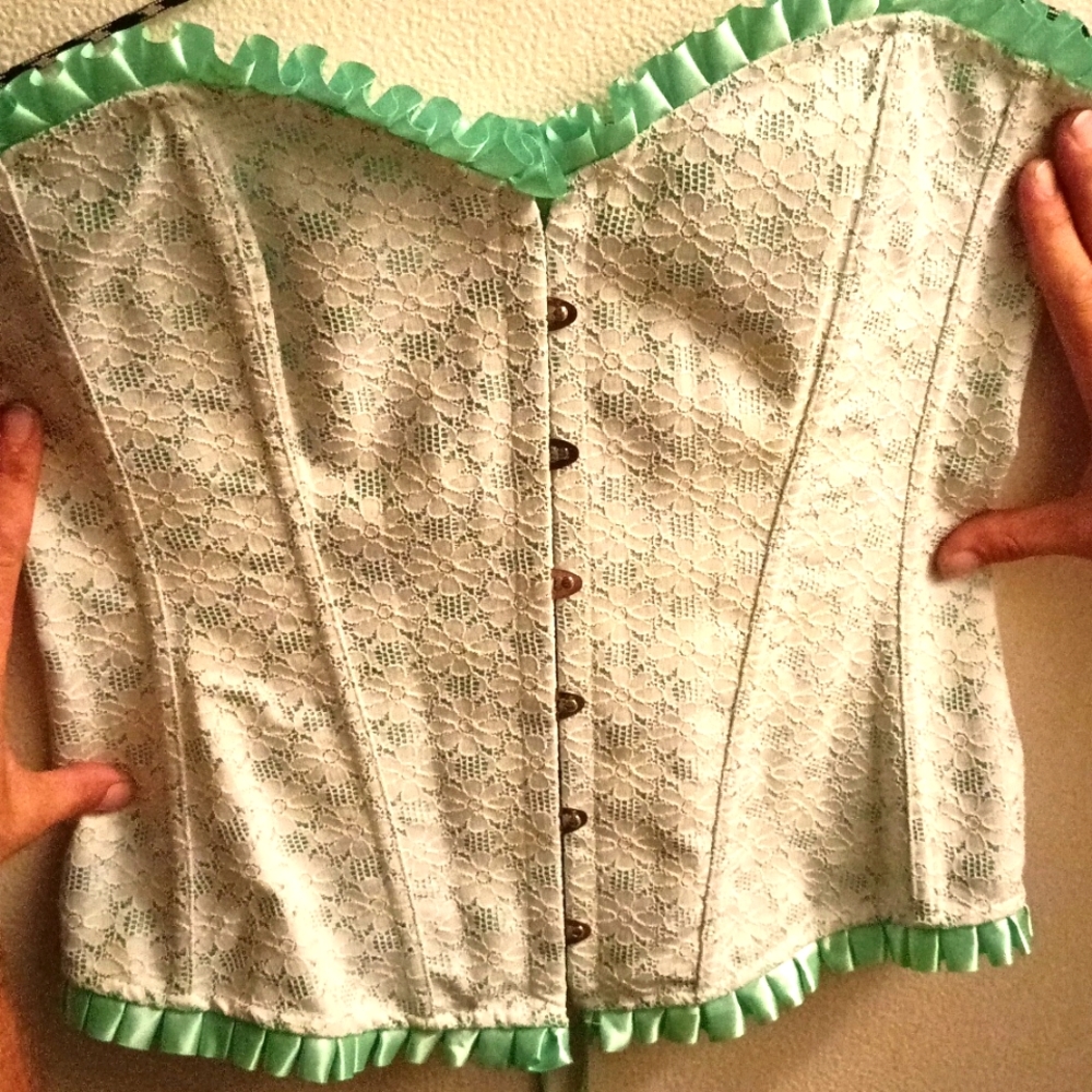 Mint corset vintage